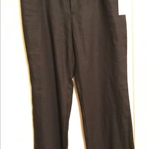 Michael Kors Black Linen Flare Pants